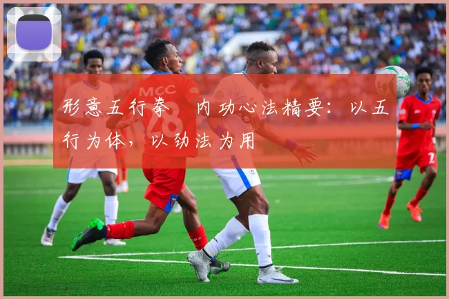 形意五行拳・内功心法精要：以五行为体，以劲法为用