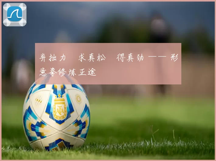 弃拙力・求真松・得真劲 —— 形意拳修炼正途