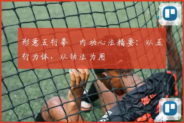 形意五行拳・内功心法精要：以五行为体，以劲法为用