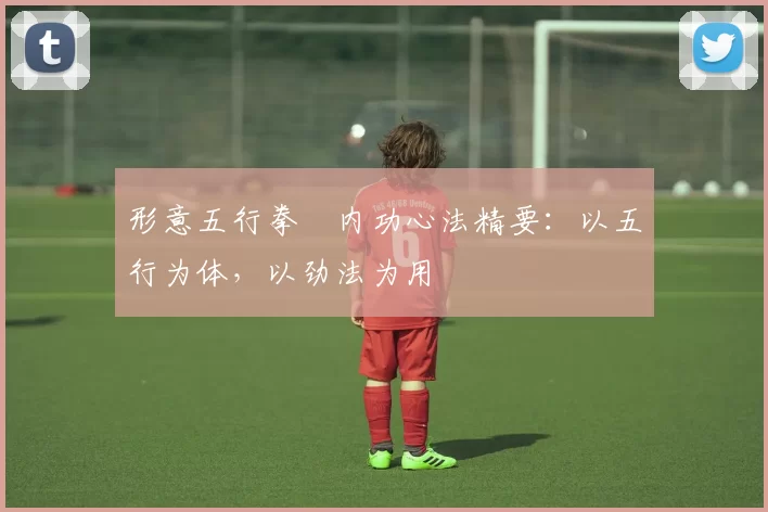 形意五行拳・内功心法精要:以五行为体,以劲法为用