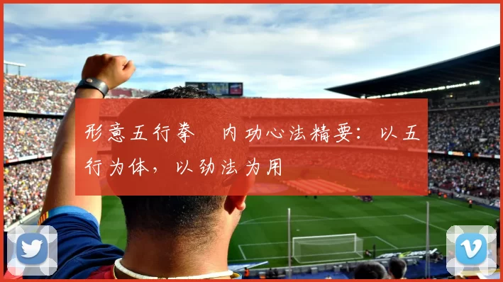 形意五行拳・内功心法精要:以五行为体,以劲法为用