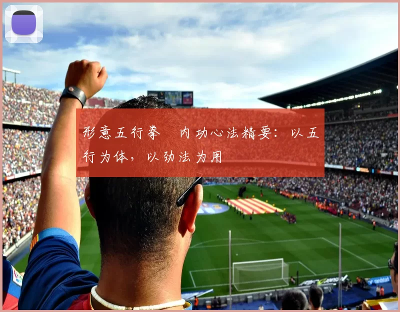 形意五行拳・内功心法精要:以五行为体,以劲法为用