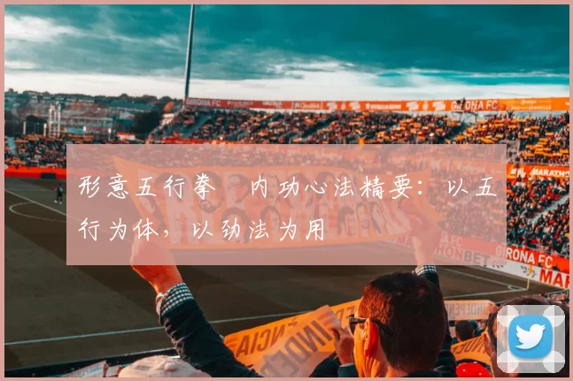 形意五行拳・内功心法精要：以五行为体，以劲法为用