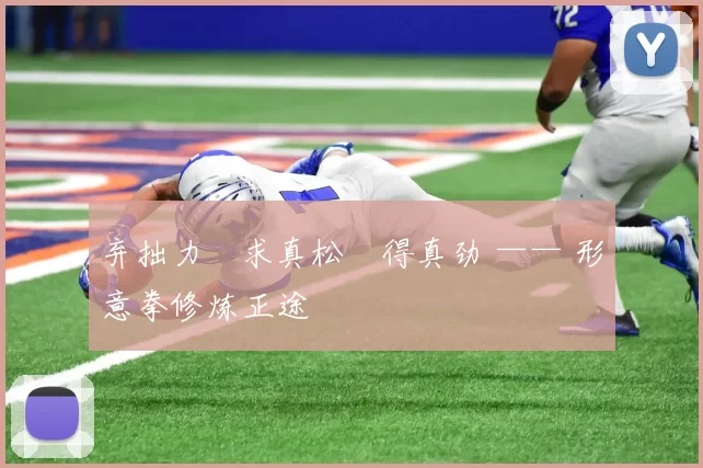 弃拙力・求真松・得真劲 —— 形意拳修炼正途