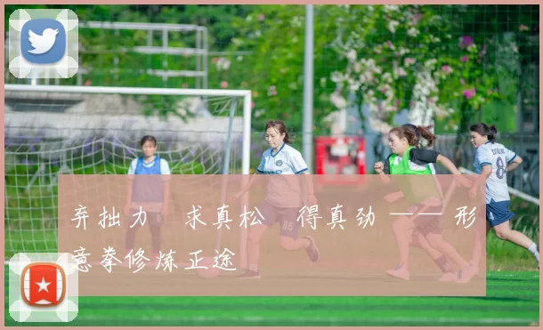 弃拙力・求真松・得真劲 —— 形意拳修炼正途