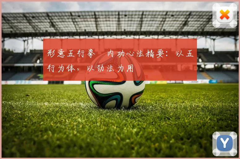 形意五行拳・内功心法精要:以五行为体,以劲法为用