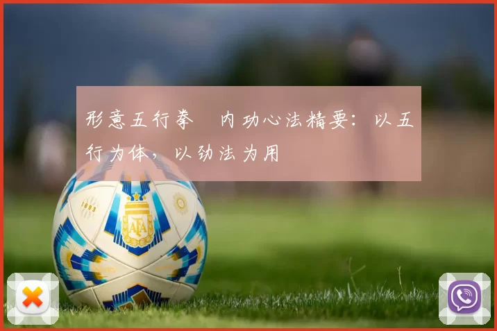 形意五行拳・内功心法精要:以五行为体,以劲法为用