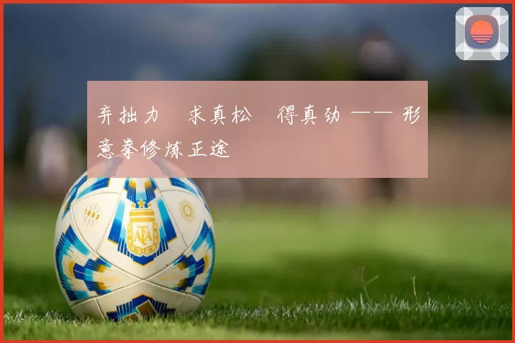 弃拙力・求真松・得真劲 —— 形意拳修炼正途