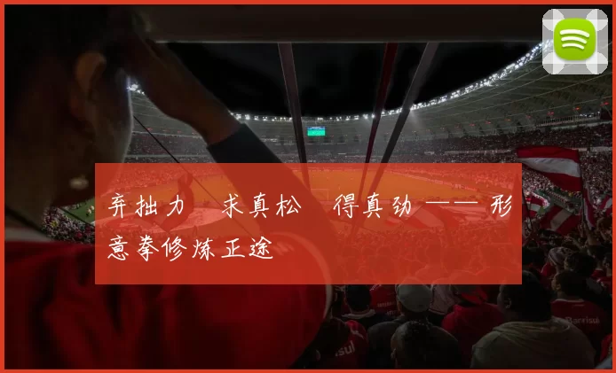 弃拙力・求真松・得真劲 —— 形意拳修炼正途