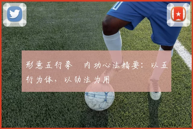 形意五行拳・内功心法精要：以五行为体，以劲法为用