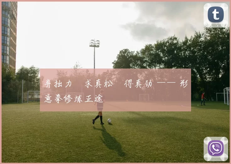 弃拙力・求真松・得真劲 —— 形意拳修炼正途