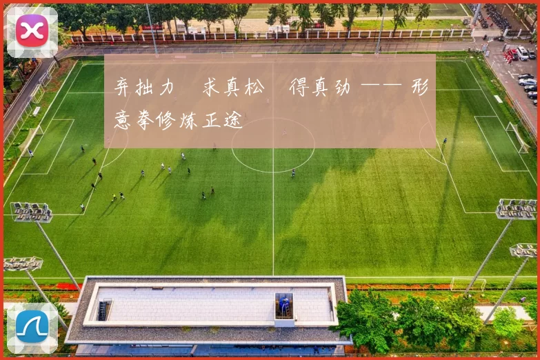 弃拙力・求真松・得真劲 —— 形意拳修炼正途