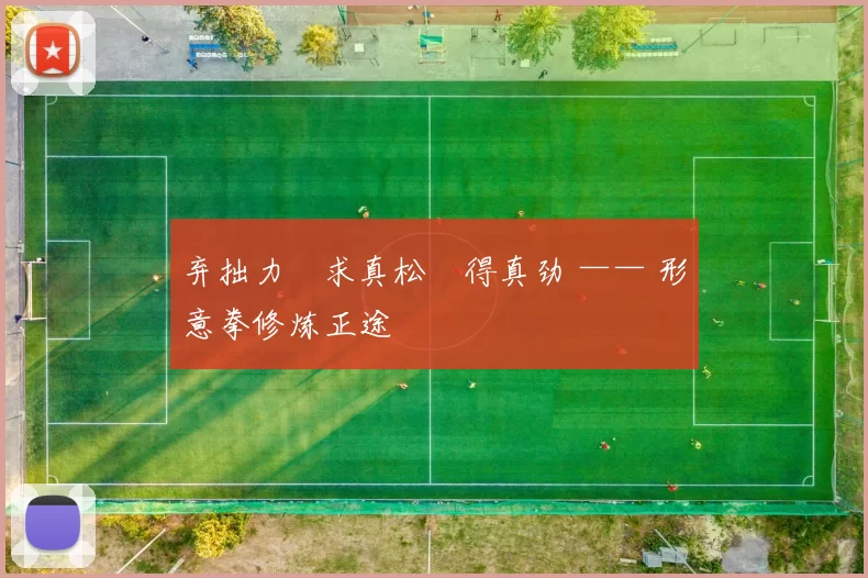 弃拙力・求真松・得真劲 —— 形意拳修炼正途