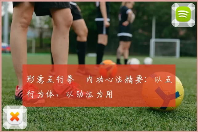 形意五行拳・内功心法精要：以五行为体，以劲法为用