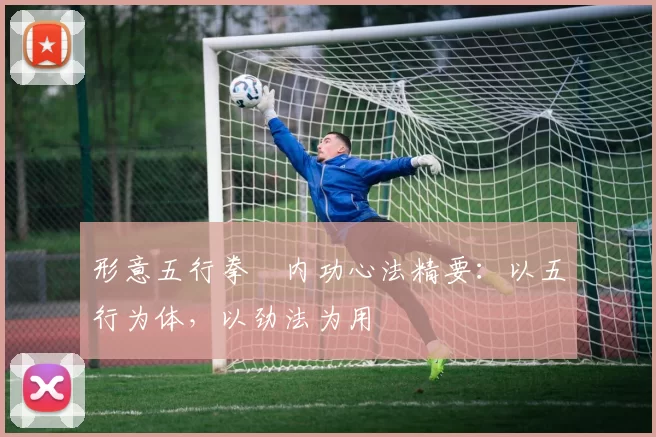 形意五行拳・内功心法精要：以五行为体，以劲法为用