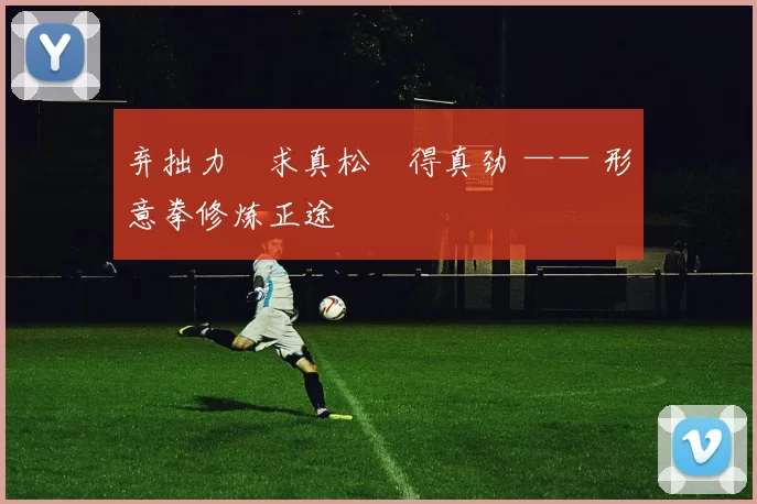 弃拙力・求真松・得真劲 —— 形意拳修炼正途