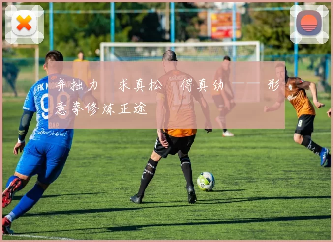 弃拙力・求真松・得真劲 —— 形意拳修炼正途