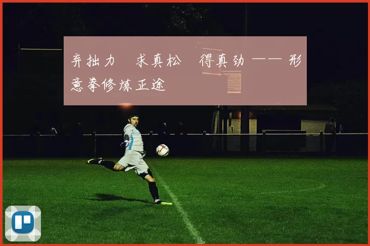 弃拙力・求真松・得真劲 —— 形意拳修炼正途