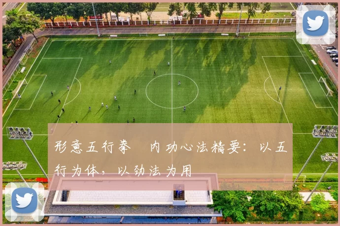 形意五行拳・内功心法精要：以五行为体，以劲法为用