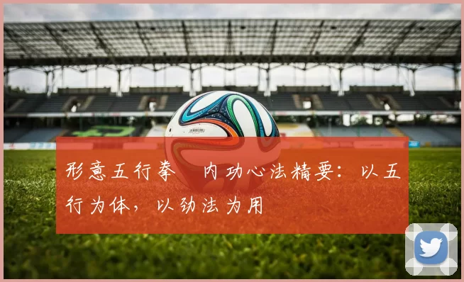 形意五行拳・内功心法精要：以五行为体，以劲法为用