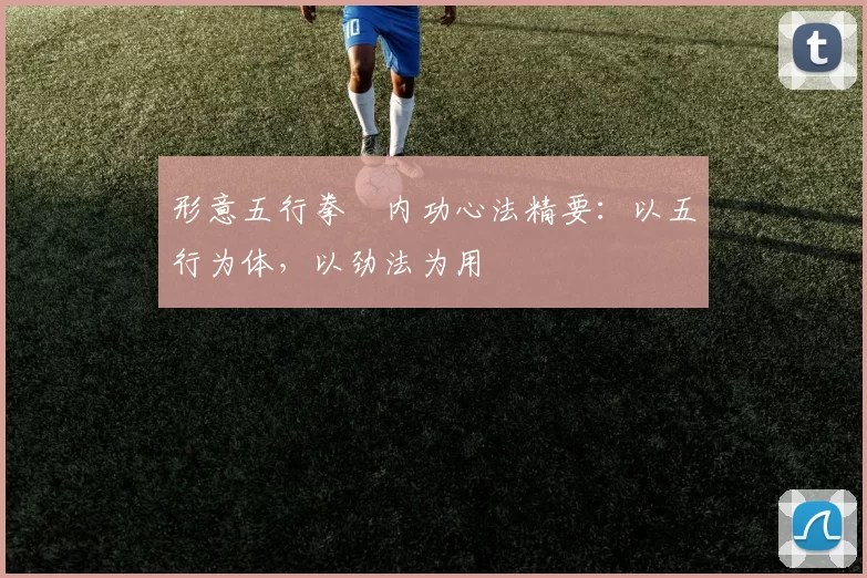 形意五行拳・内功心法精要：以五行为体，以劲法为用