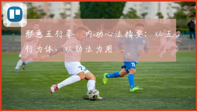 形意五行拳・内功心法精要:以五行为体,以劲法为用