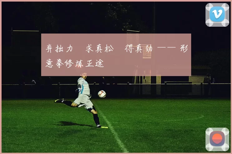 弃拙力・求真松・得真劲 —— 形意拳修炼正途