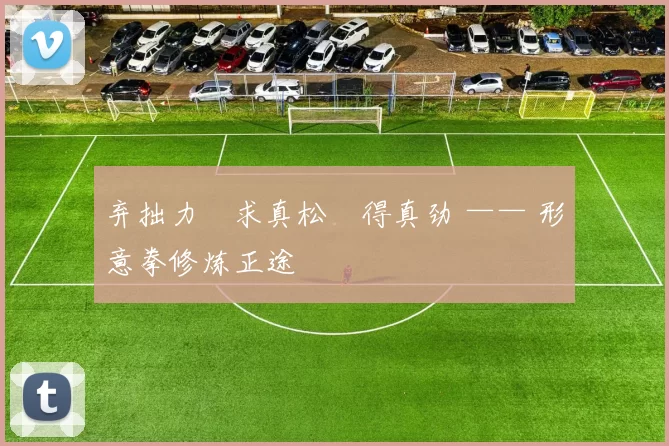 弃拙力・求真松・得真劲 —— 形意拳修炼正途