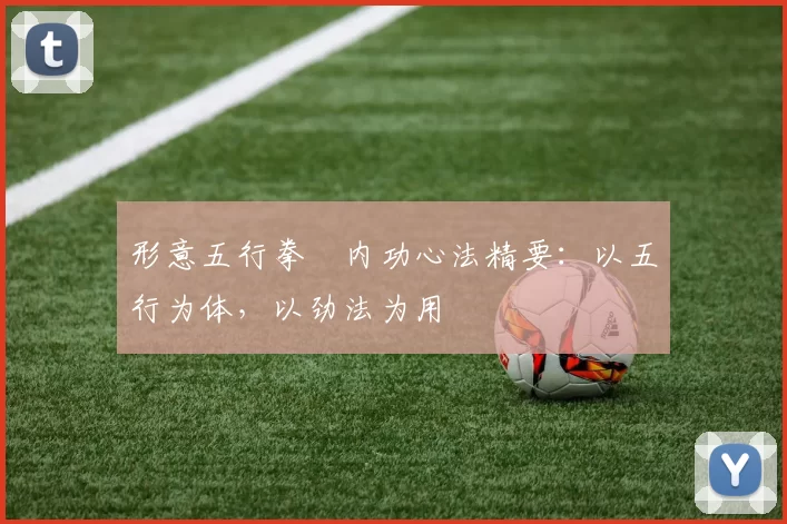 形意五行拳・内功心法精要:以五行为体,以劲法为用