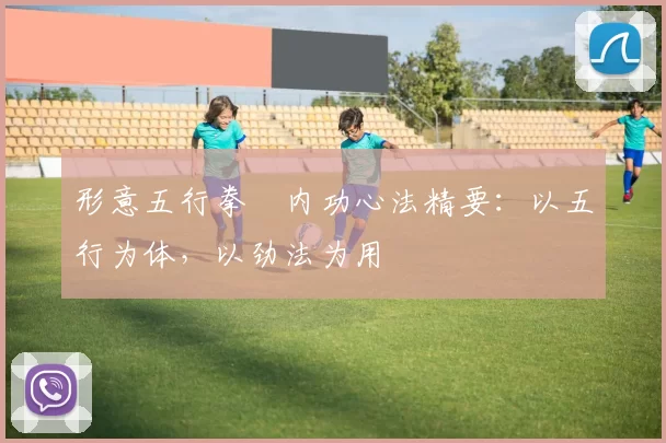 形意五行拳・内功心法精要:以五行为体,以劲法为用