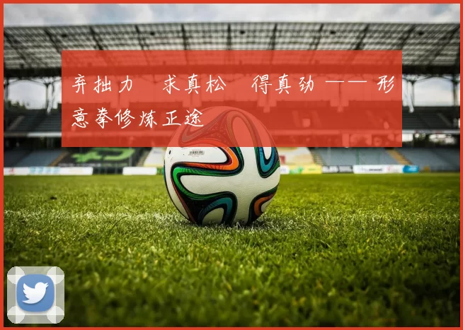 弃拙力・求真松・得真劲 —— 形意拳修炼正途