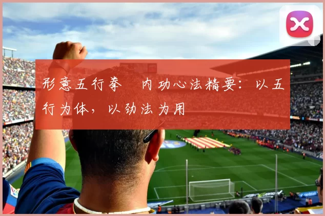 形意五行拳・内功心法精要：以五行为体，以劲法为用