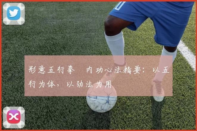 形意五行拳・内功心法精要：以五行为体，以劲法为用