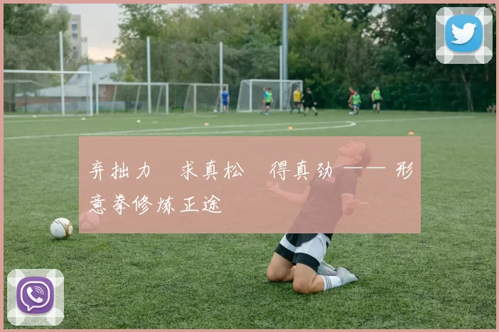 弃拙力・求真松・得真劲 —— 形意拳修炼正途