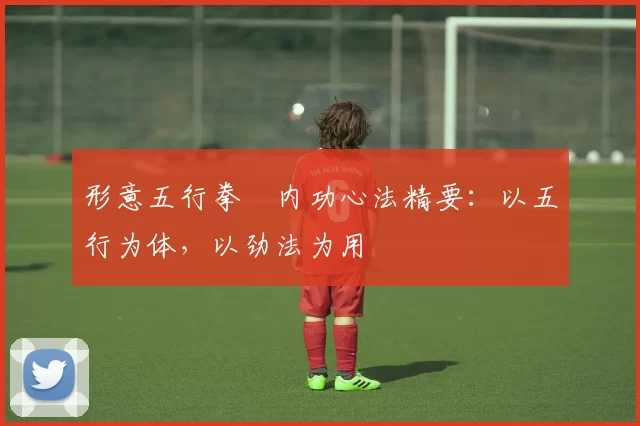 形意五行拳・内功心法精要：以五行为体，以劲法为用
