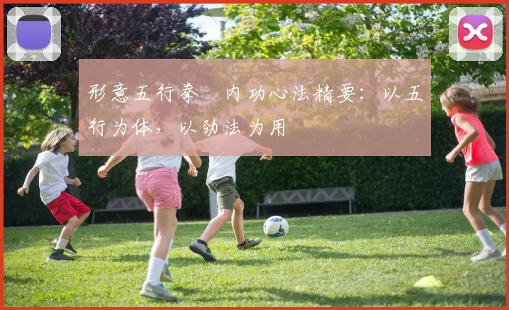 形意五行拳・内功心法精要:以五行为体,以劲法为用
