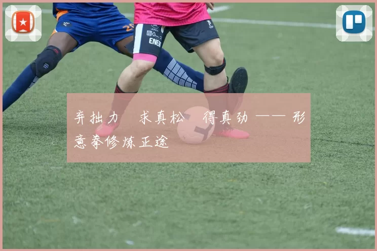 弃拙力・求真松・得真劲 —— 形意拳修炼正途