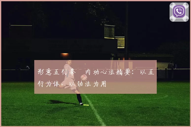 形意五行拳・内功心法精要:以五行为体,以劲法为用