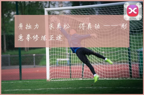 弃拙力・求真松・得真劲 —— 形意拳修炼正途