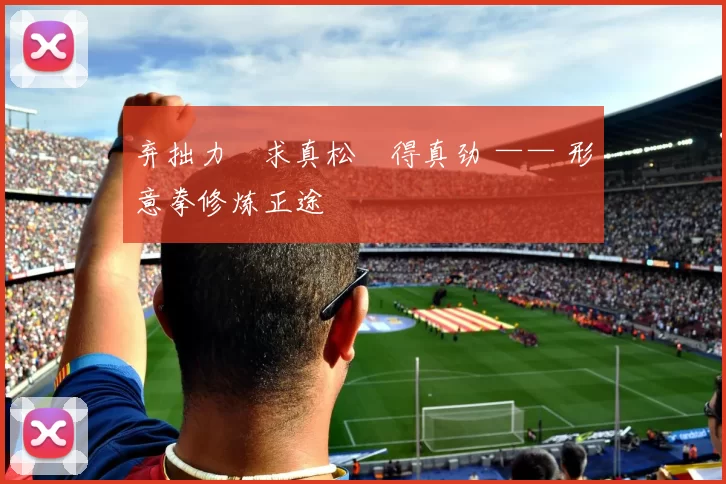 弃拙力・求真松・得真劲 —— 形意拳修炼正途