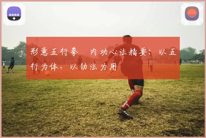 形意五行拳・内功心法精要:以五行为体,以劲法为用