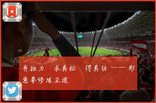 弃拙力・求真松・得真劲 —— 形意拳修炼正途