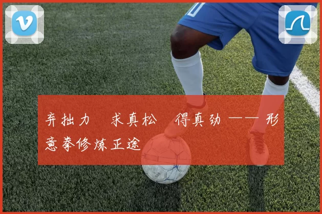 弃拙力・求真松・得真劲 —— 形意拳修炼正途