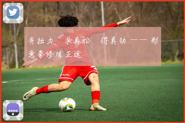 弃拙力・求真松・得真劲 —— 形意拳修炼正途