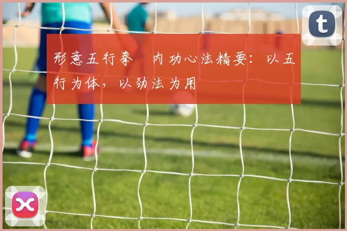 形意五行拳・内功心法精要:以五行为体,以劲法为用