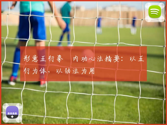 形意五行拳・内功心法精要:以五行为体,以劲法为用