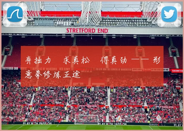 弃拙力・求真松・得真劲 —— 形意拳修炼正途