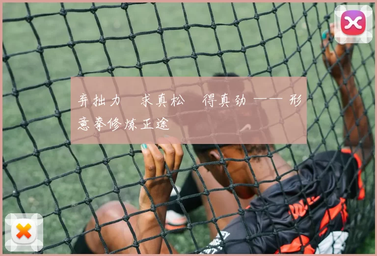 弃拙力・求真松・得真劲 —— 形意拳修炼正途