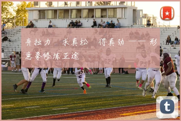 弃拙力・求真松・得真劲 —— 形意拳修炼正途