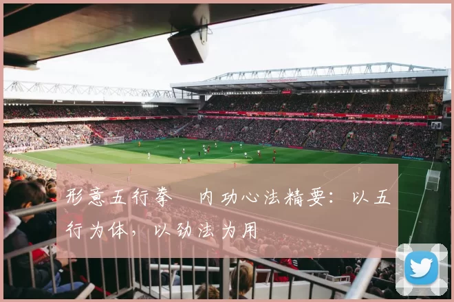 形意五行拳・内功心法精要:以五行为体,以劲法为用